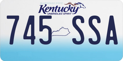 KY license plate 745SSA