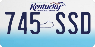 KY license plate 745SSD