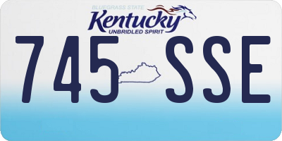 KY license plate 745SSE