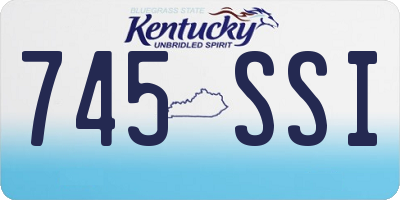 KY license plate 745SSI