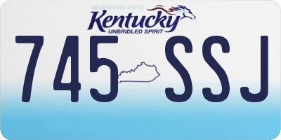 KY license plate 745SSJ