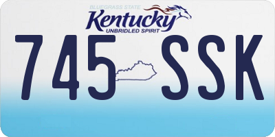 KY license plate 745SSK