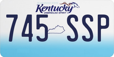 KY license plate 745SSP