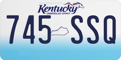 KY license plate 745SSQ