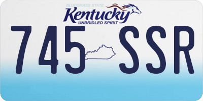 KY license plate 745SSR