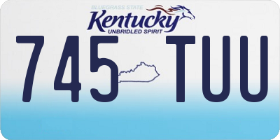 KY license plate 745TUU
