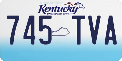 KY license plate 745TVA