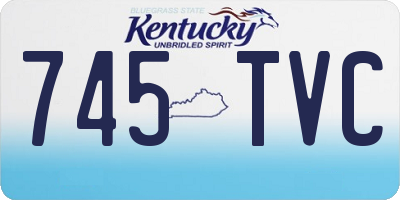 KY license plate 745TVC