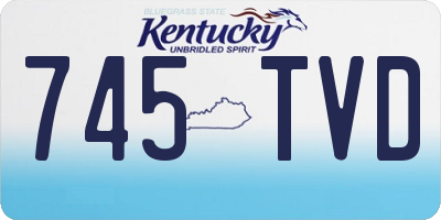 KY license plate 745TVD
