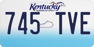 KY license plate 745TVE