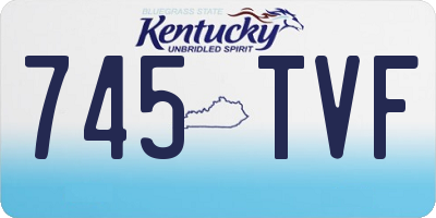 KY license plate 745TVF