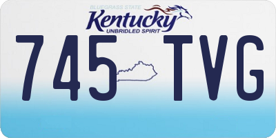 KY license plate 745TVG
