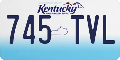 KY license plate 745TVL