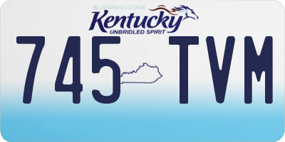 KY license plate 745TVM