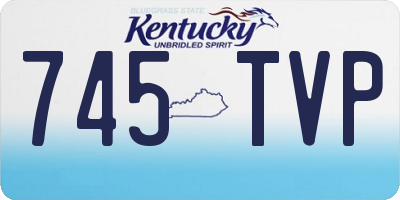 KY license plate 745TVP