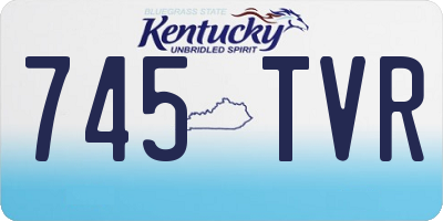 KY license plate 745TVR