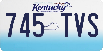 KY license plate 745TVS