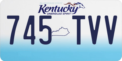 KY license plate 745TVV