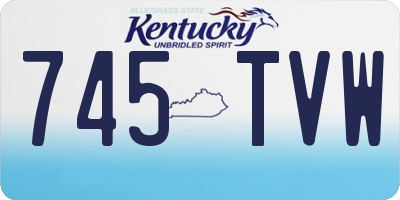 KY license plate 745TVW