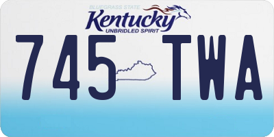 KY license plate 745TWA