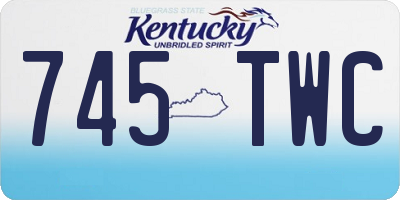KY license plate 745TWC