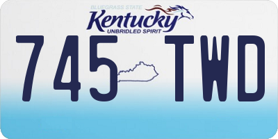 KY license plate 745TWD