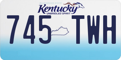 KY license plate 745TWH