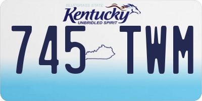 KY license plate 745TWM