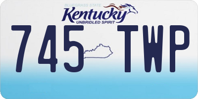 KY license plate 745TWP