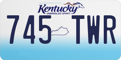 KY license plate 745TWR