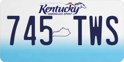 KY license plate 745TWS