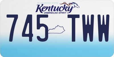 KY license plate 745TWW