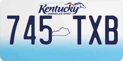 KY license plate 745TXB