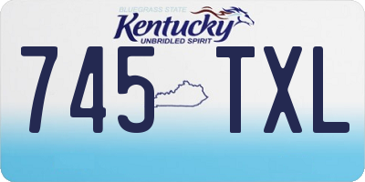 KY license plate 745TXL