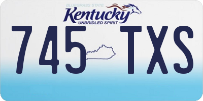 KY license plate 745TXS