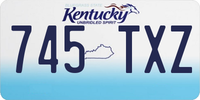 KY license plate 745TXZ