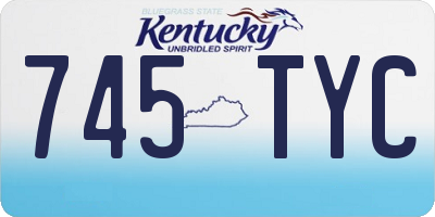 KY license plate 745TYC