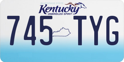 KY license plate 745TYG
