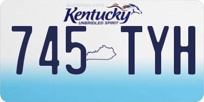 KY license plate 745TYH
