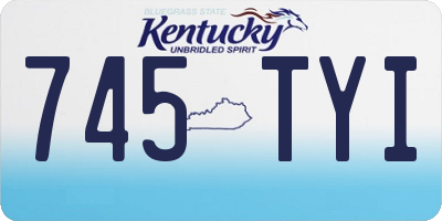 KY license plate 745TYI