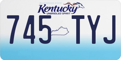KY license plate 745TYJ