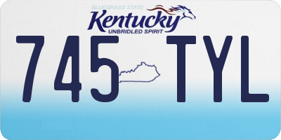 KY license plate 745TYL