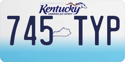 KY license plate 745TYP