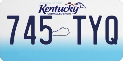 KY license plate 745TYQ