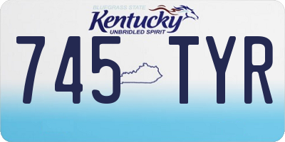 KY license plate 745TYR