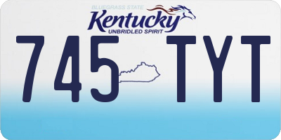 KY license plate 745TYT