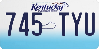 KY license plate 745TYU