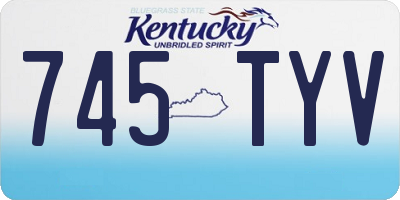 KY license plate 745TYV