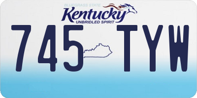 KY license plate 745TYW