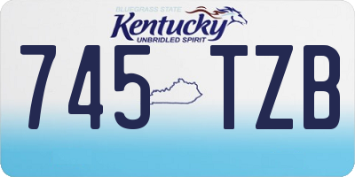 KY license plate 745TZB